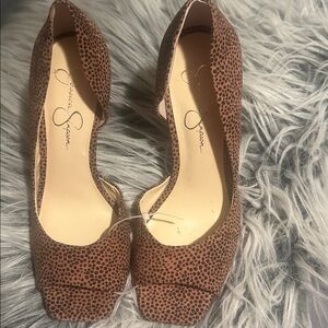 Jessica Simpson shoes!! animal print shoes, good condition worn once